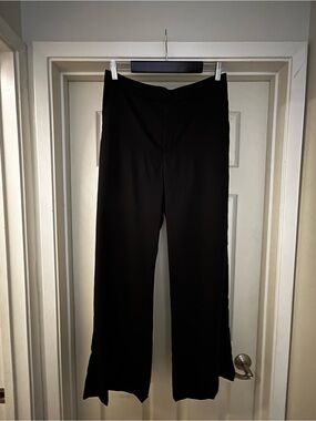 Banana Republic Black Wide-Leg Trousers